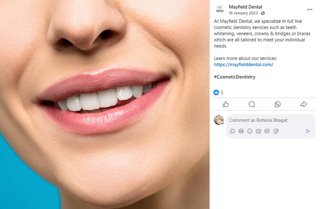 Social Media for Mayfield Dental (3)