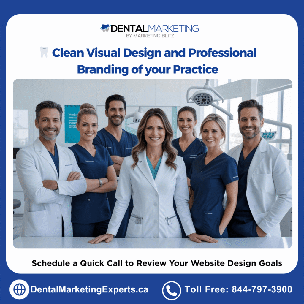 dental web design - Clean Visual Design and Professional Branding of your Practice