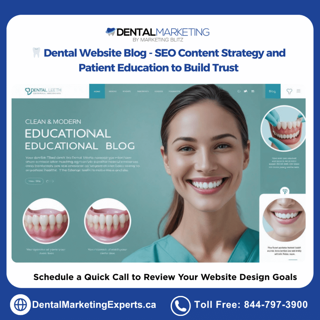 dental web design company - website blog