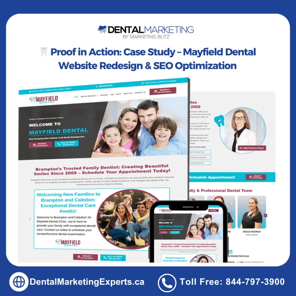 dental web design - mayfield dental case study