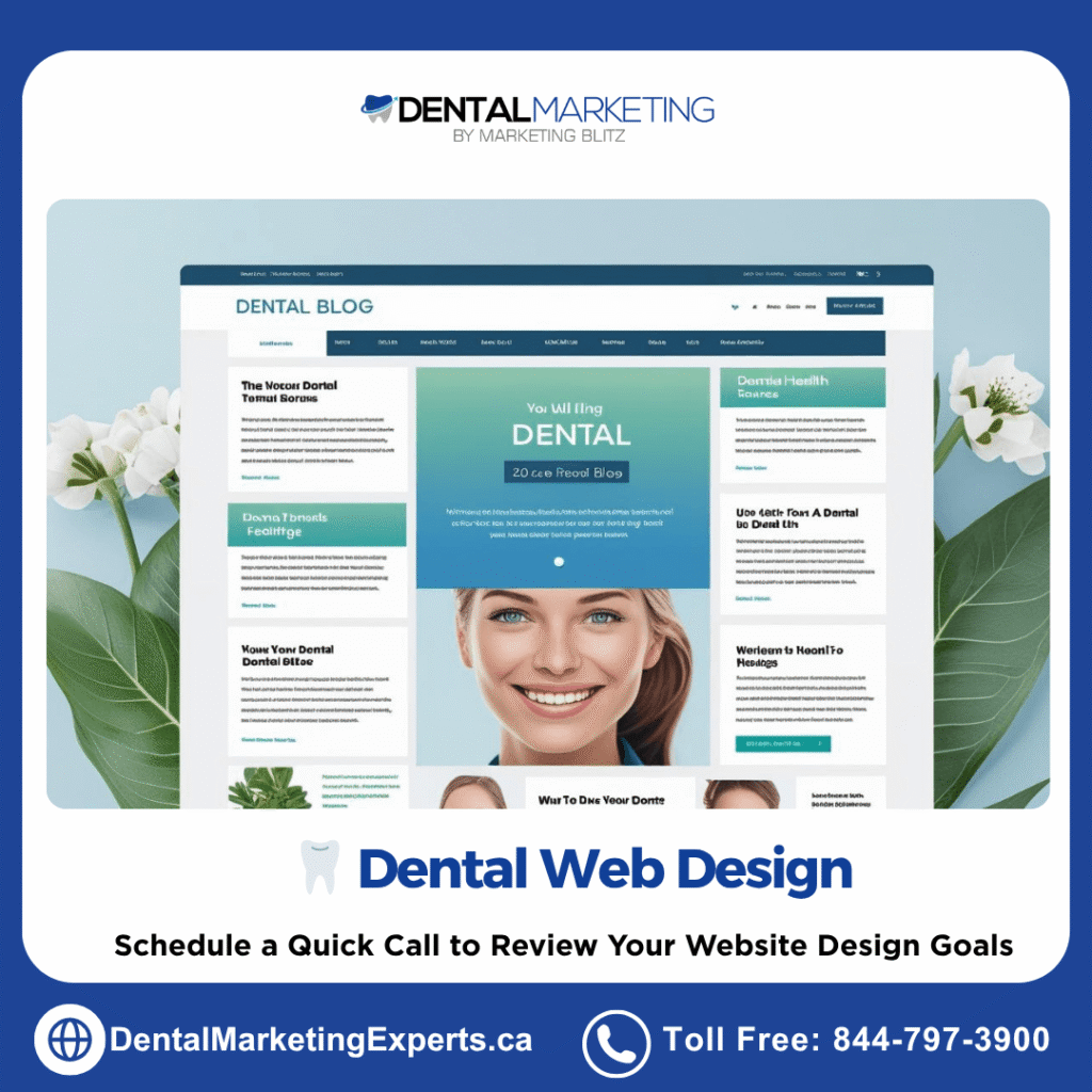 dental web design - website blog