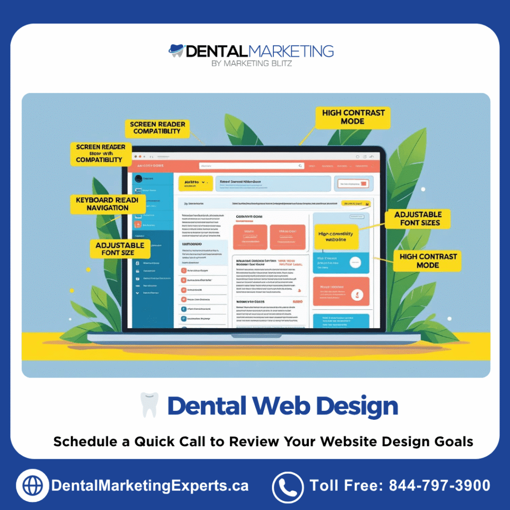 dental website design - accessible features