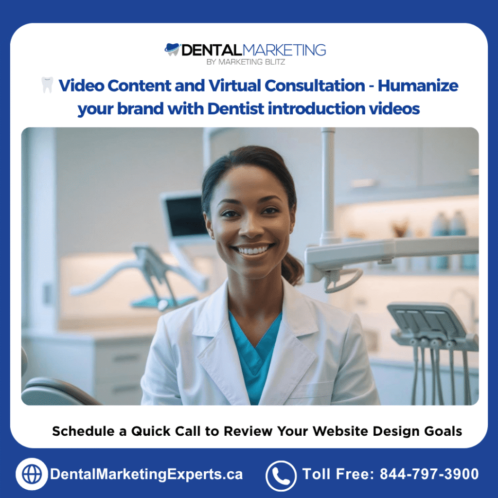 dental website design and Video Content and Virtual Consultation
