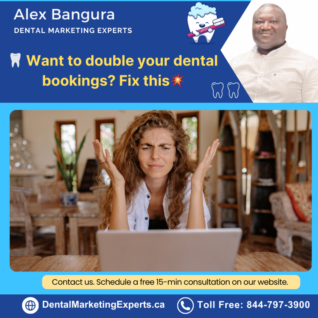 Dental Website Booking System Canada 1