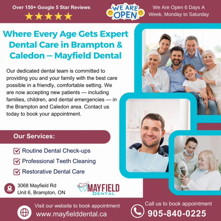 Dentist in Brampton and Caledon - Mayfield Dental