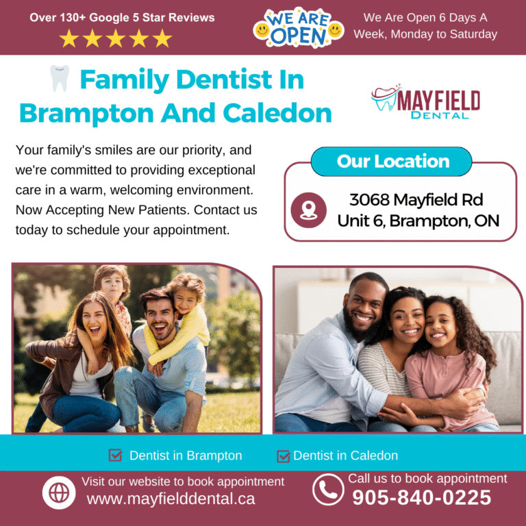 Family dentist in brampton and caledon ontario